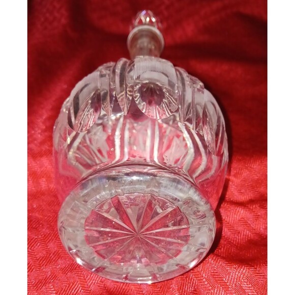 Vintage Lead Cut Crystal Star Decanter With Stopper 14.5" Tall Unmarked - Picture 2 of 9
